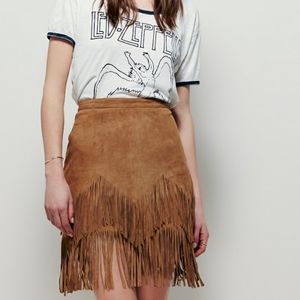 FREE PEOPLE 'Same Old Love Fringe Skirt' - Sz. 2